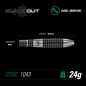 Preview: Winmau Blackout 90% Tungsten  Steeldart 24 Gramm Tropfen