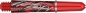 Preview: Target Pro Grip ICON Aspinall Schäfte Schwarz/Rot Kurz