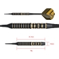 Preview: ONE80 Mobilizer 03 Messing Soft Dart 18g