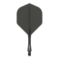 Preview: Winmau Fusion Integrated Flight & Shaft Schwarz Kurz
