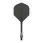 Preview: Winmau Fusion Integrated Flight & Shaft Black Medium