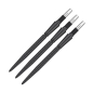 Preview: Target Swiss Stahlspitzen Storm Quartz Schwarz 26mm