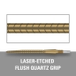 Preview: Target Swiss Stahlspitzen Storm Quartz Gold 30mm