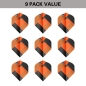 Preview: Target TAG Schwarz & ORANGE x 3 SETS NO2 FLIGHT