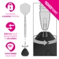 Preview: Target Swiss Stahlspitzen Storm Quartz Schwarz 30mm