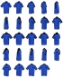 Mobile Preview: Darthemd TEAM SHIRT Kustom Kit Dart Shirt KK175 Blau-Schwarz Größe 2XL