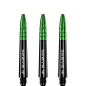 Preview: Mission Sabre Shafts Black/Grün Midi