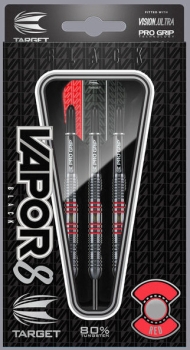 Target Vapor8 Black Steeldart 23 Gramm 80% Tungsten Black Red