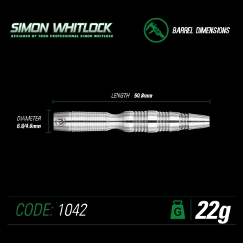 Winmau Simon Whitlock 90% Tungsten Steeldart 22 Gramm