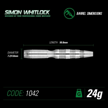 Winmau Simon Whitlock 90% Tungsten Steeldart 24 Gramm