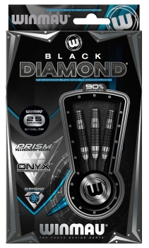 Winmau Black Diamond 90% Tungsten Steeldart 25 Gramm Schwarz