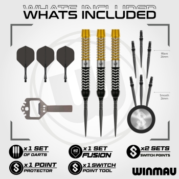 Winmau Exion Parallel 22g Steeldart