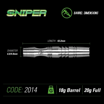 Winmau Sniper 90% Tungsten Softdart 20 Gramm