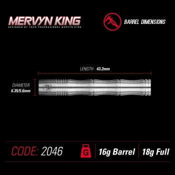 Winmau Mervyn King Softdart 90% Tungsten 18 Gramm
