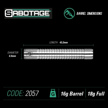 Winmau Sabotage Softdart 90% Tungsten 18 gramm