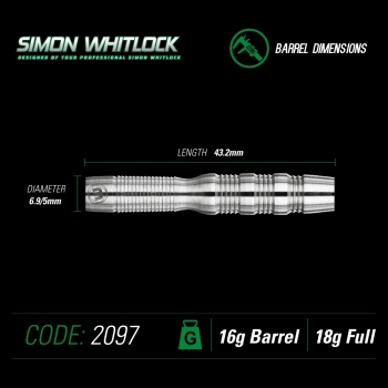 Winmau Simon Whitlock 90% Tungsten Softdart 18 Gramm