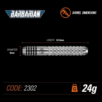 Winmau Barbarian Inox  Steeldart  24 Gramm