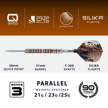 Luke Woodhouse 3 90% Steeldart 21g