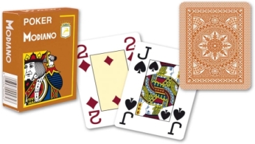 Modiano Poker Braun Romme mit 3 Joker