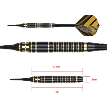 ONE80 Mobilizer 01 Messing Soft Dart 18g