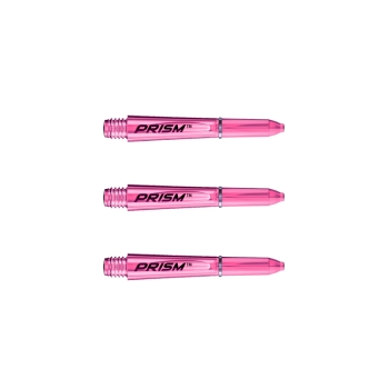 Winmau Prism  Schäfte Rosa Transparent Extra kurz