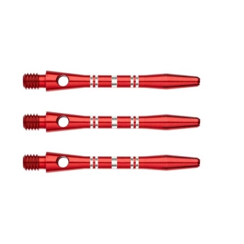 Winmau Aluminium Shaft Re-grooved Type A Red Short
