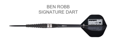 One80 Ben Robb "BIG RIG" Steeldarts  90% Tungsten 21 Gramm Schwarz