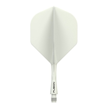Winmau Fusion Integrated Flight & Shaft White Short
