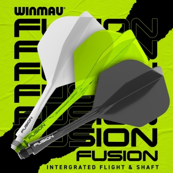 Winmau Fusion Integrated Flight & Shaft Gelb Intermediate