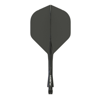 Winmau Fusion Integrated Flight & Shaft Schwarz Intermediate