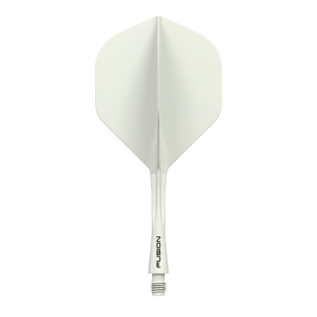 Winmau Fusion Integrated Flight & Shaft Weiss Intermediate