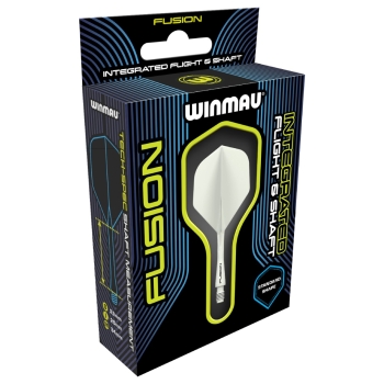 Winmau Fusion Integrated Flight & Shaft Weiss Medium