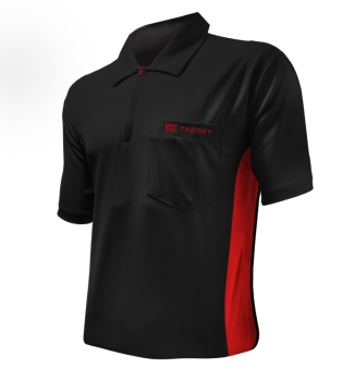 Coolplay Hybrid Shirt Target 2-Color Black-Red Size S