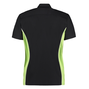 Darthemd TEAM SHIRT Kustom Kit Dart Shirt KK185 Schwarz/Grün Größe L