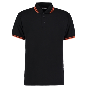 Dartshirt  Polo Shirt Kustom Kit KK409 Schwarz Orange 3XL
