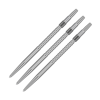 Target Swiss Stahlspitzen Fire Silber 40mm