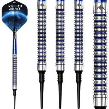 Mission Josh Rock V2 Darts  Softdart  95%  Silber & Blau PVD  18g
