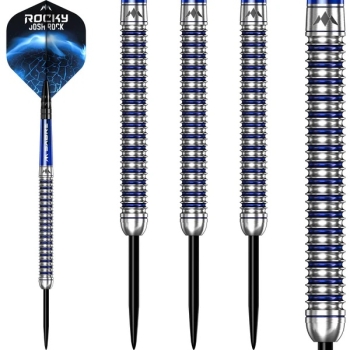 Mission Josh Rock V2 Darts  Steeldart  95%  Silber & Blau PVD  26g