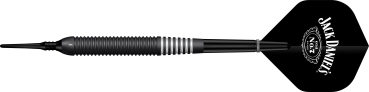 Jack Daniels Old No7 Electro Black Brass Softdarts 19g