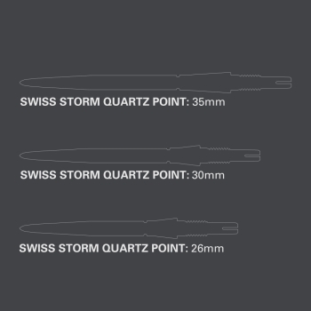 Target Swiss Stahlspitzen Storm Quartz Schwarz 26mm