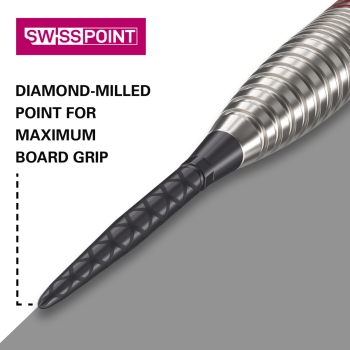 Target Swiss Stahlspitzen Storm Diamond Schwarz 26mm