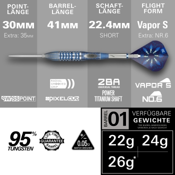 PHIL TAYLOR POWER Gx2 26G SP Steeldart