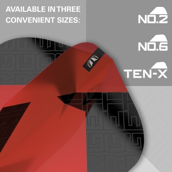 Target TAG Schwarz & Rot x 3 SETS NO2 FLIGHT