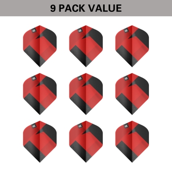 Target TAG Schwarz & Rot x 3 SETS NO2 FLIGHT