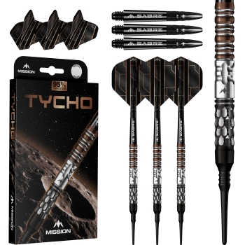 Tycho Softdart 90% Black & Bronze PVD 20g