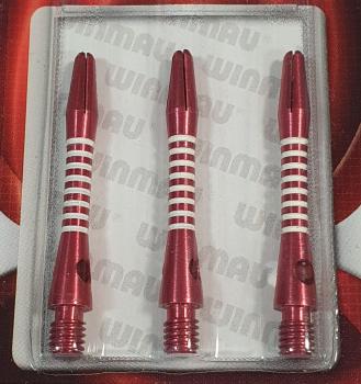 Winmau Colour Collection Alu Re-Grooved Shafts White/Red SH