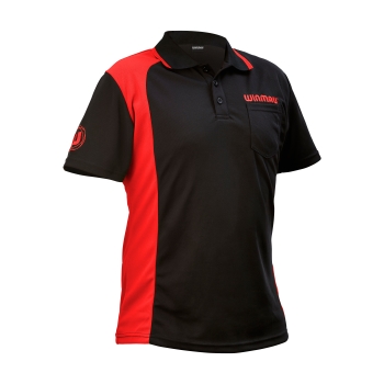 Winmau Wincool 2 Dart Shirts Schwarz-Rot 4XL
