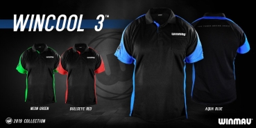 Winmau WIncool 3 Shirt Aqua Blau Größe 2XL