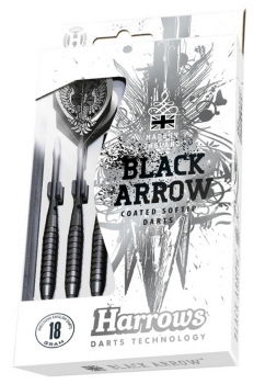Harrows Black Arrow Messing Schwarz Softdart  16 Gramm geringt