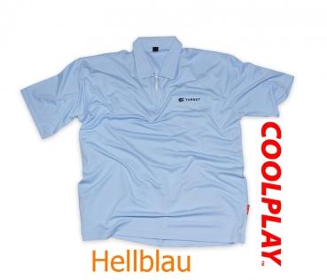 Coolplay Shirt Target Dart Polo Hell Blau Größe S